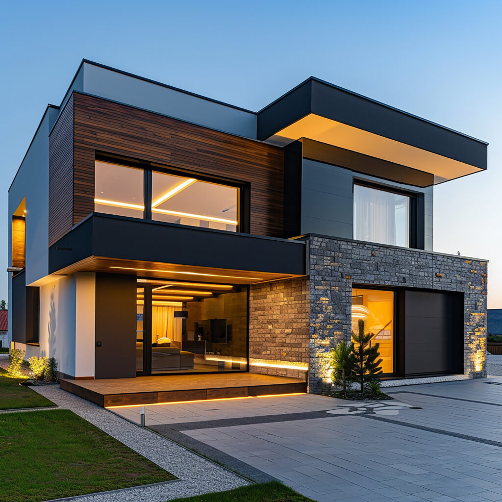 house-with-black-roof-large-window-that-says-word-side